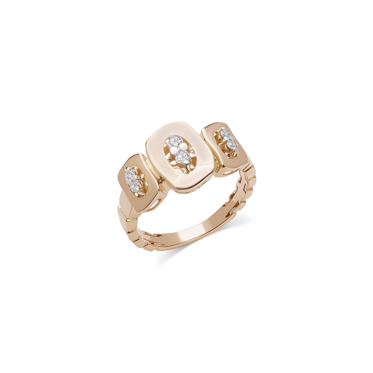 Midnight Diamond Trio Ring