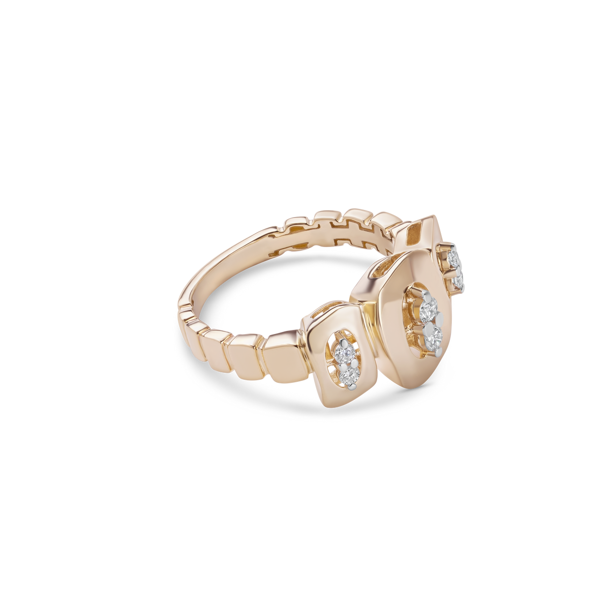 Midnight Diamond Trio Ring