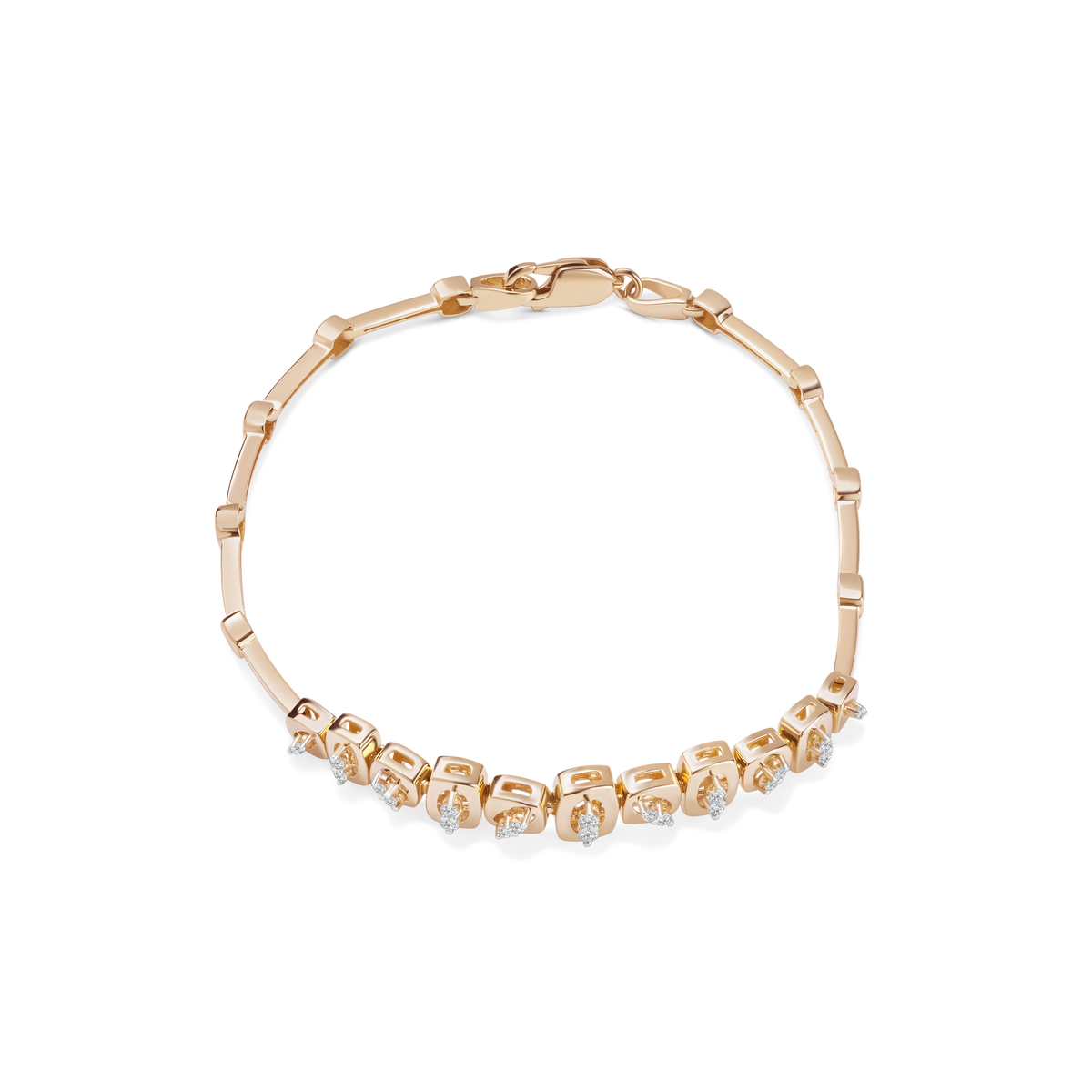 Midnight Diamond Link Bracelet
