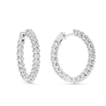 Midnight Diamond Hoops