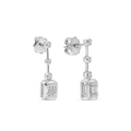 Midnight Diamond Cluster Earrings