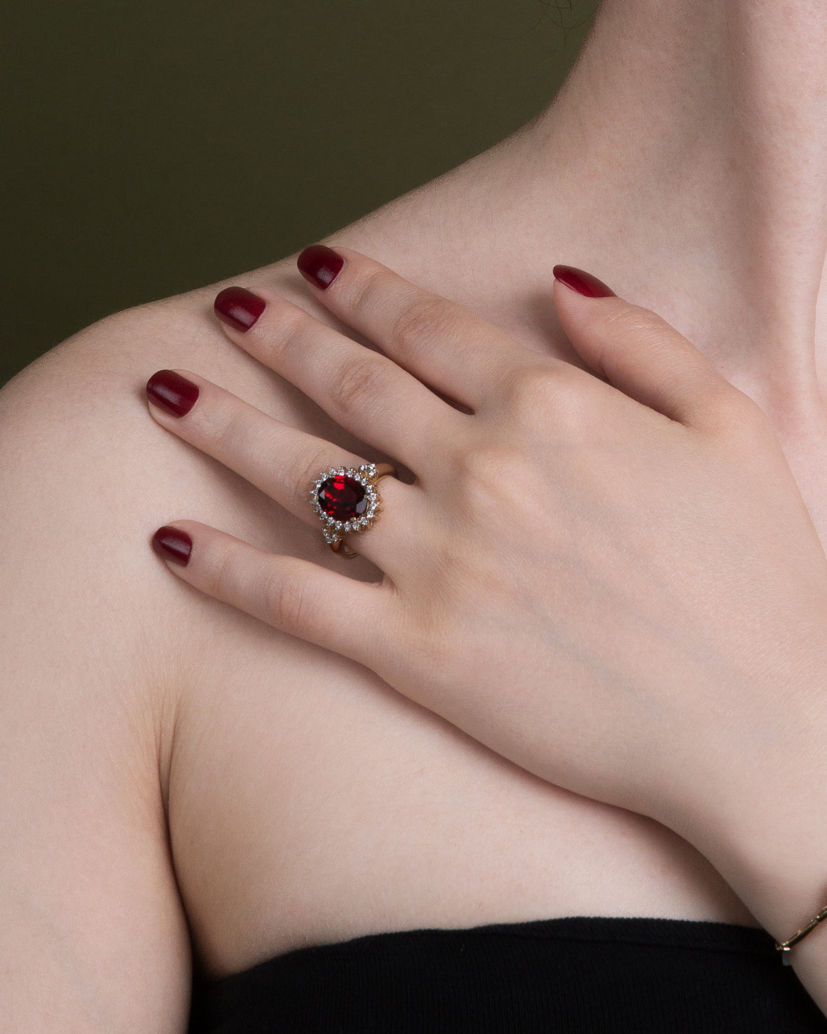 Midnight Bordeaux Ring