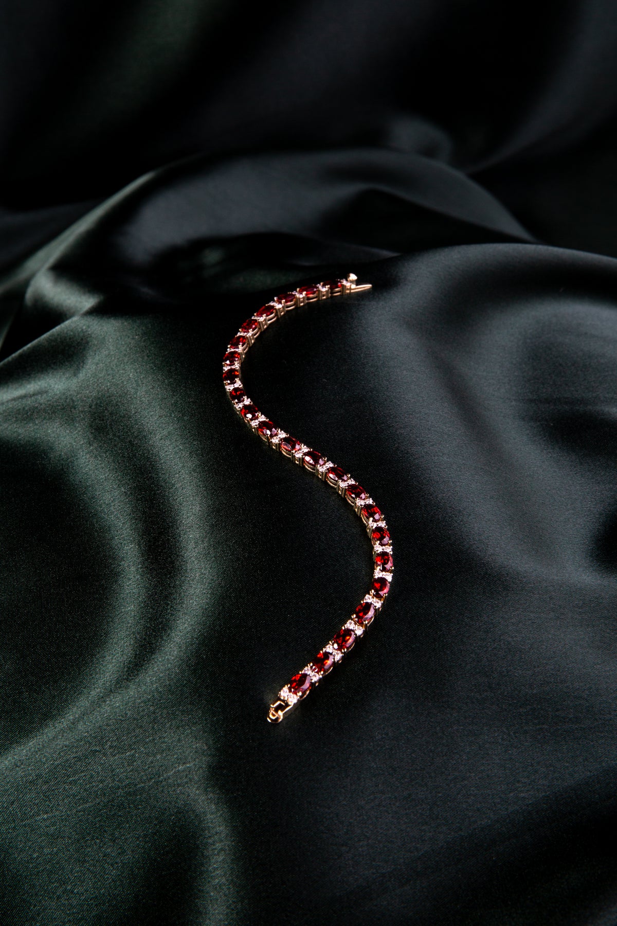 Midnight Bordeaux Tennis Bracelet