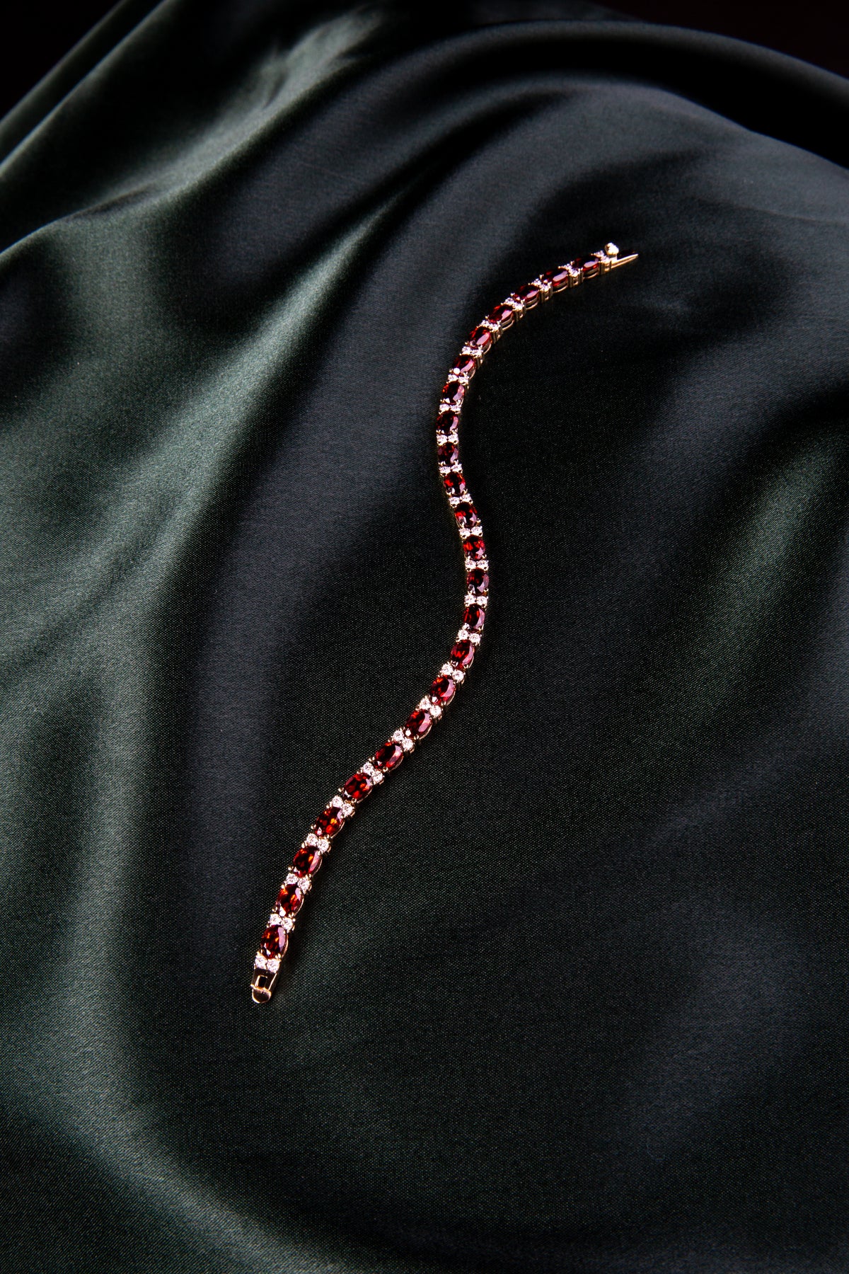 Midnight Bordeaux Tennis Bracelet
