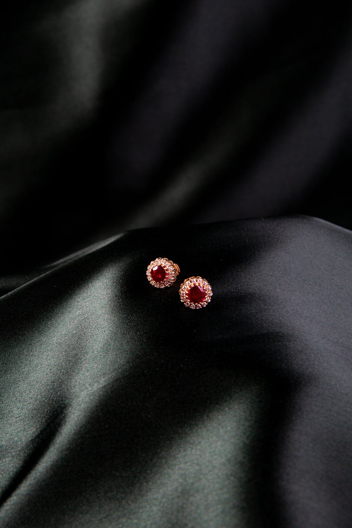 Midnight Ruby Earrings