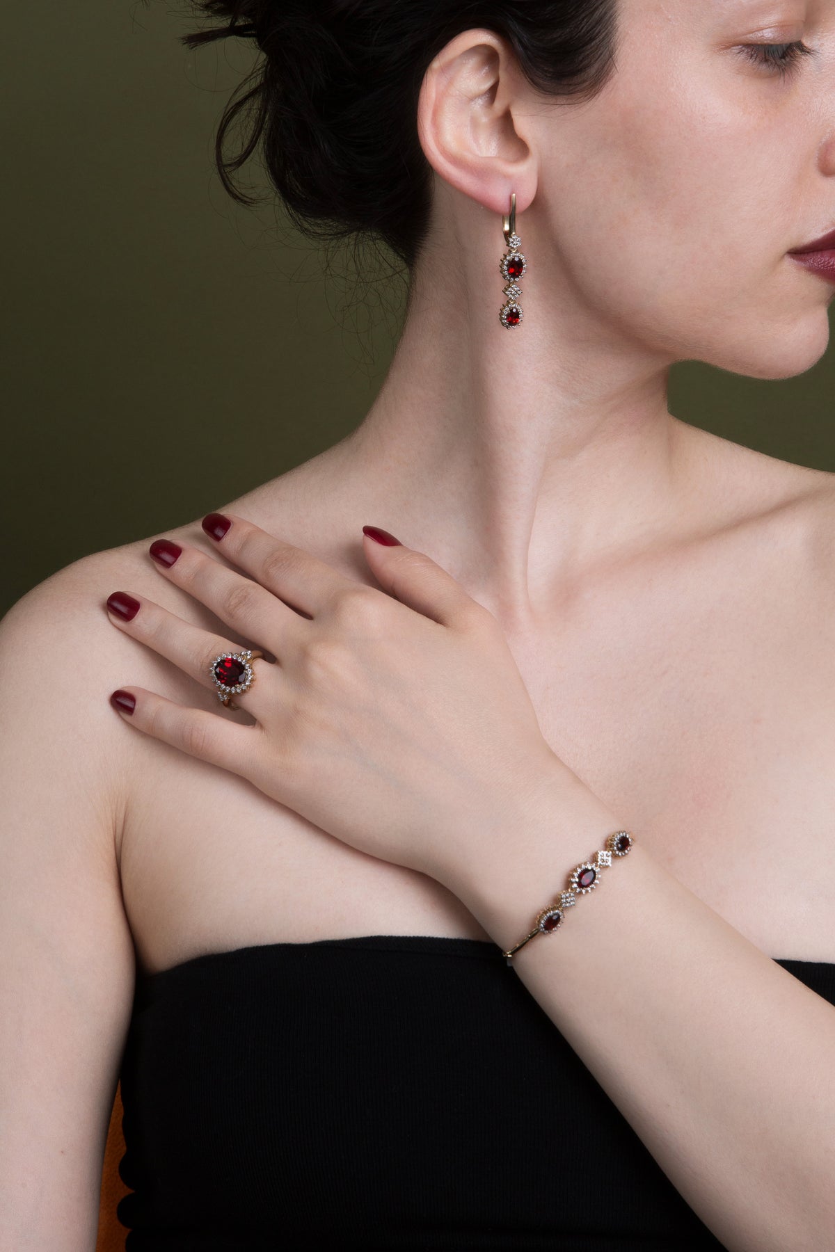Midnight Bordeaux Earrings