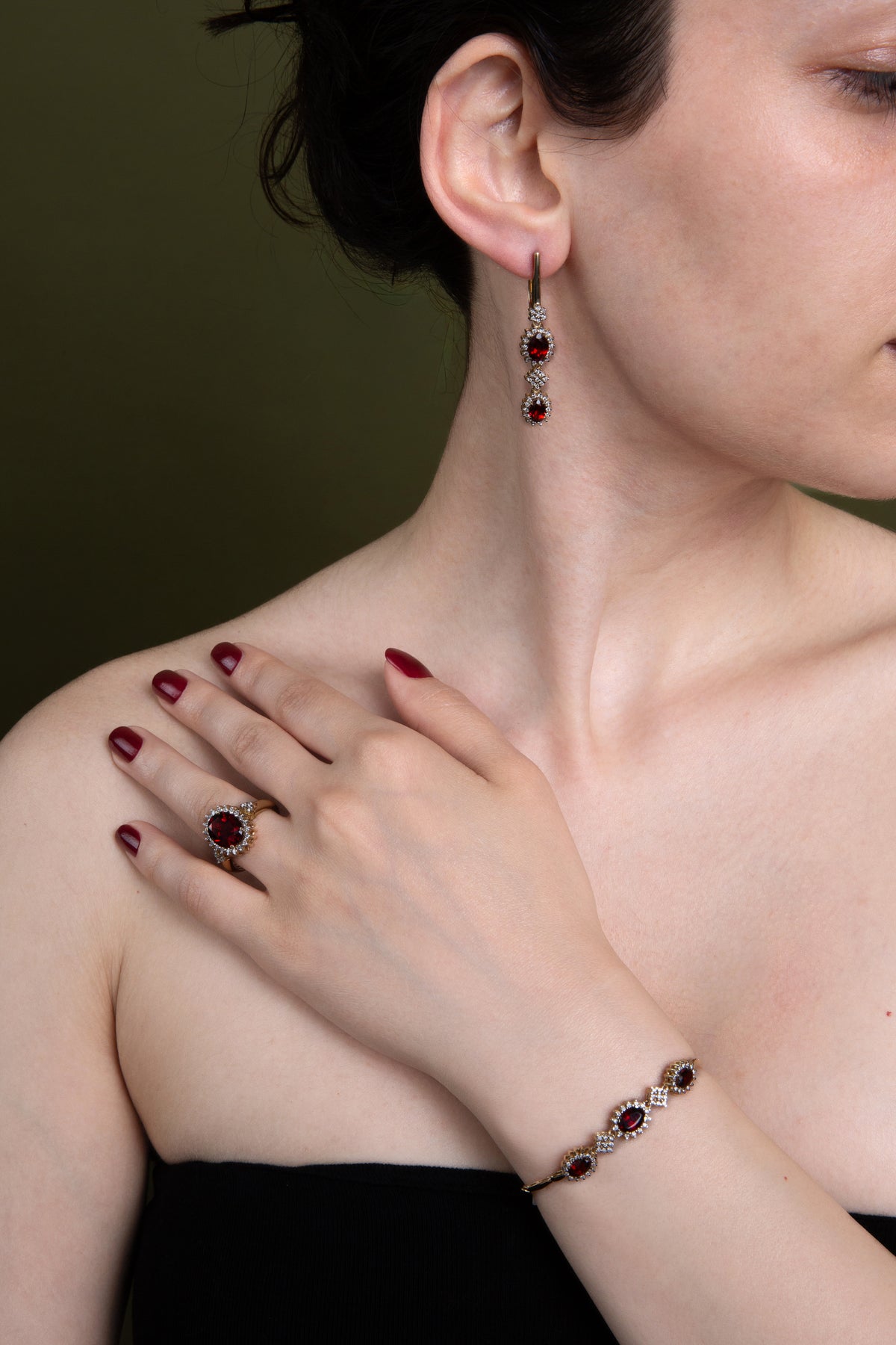 Midnight Bordeaux Ring